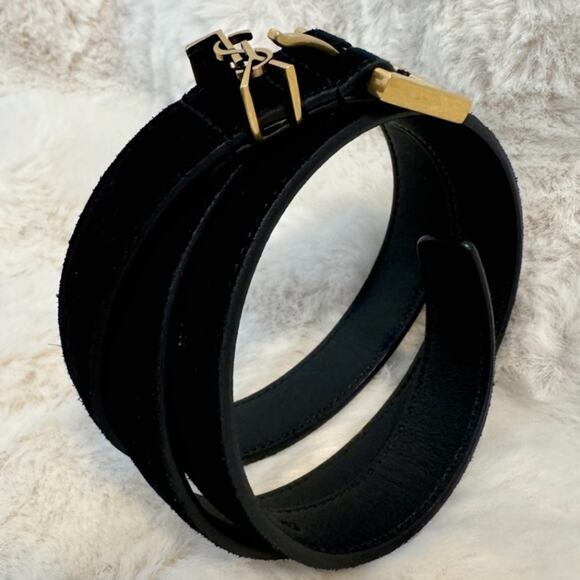 Saint Laurent Cassandre thin belt